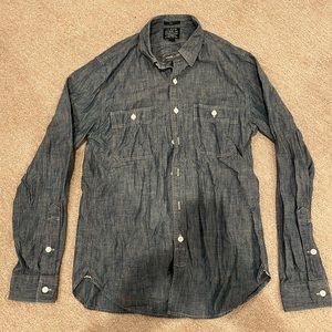 J. Crew Japanese chambray shirt, men’s small